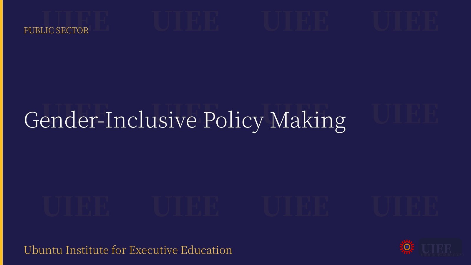 Gender-Inclusive Policy Making